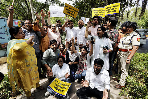 AAP protest over NEET 2024 results